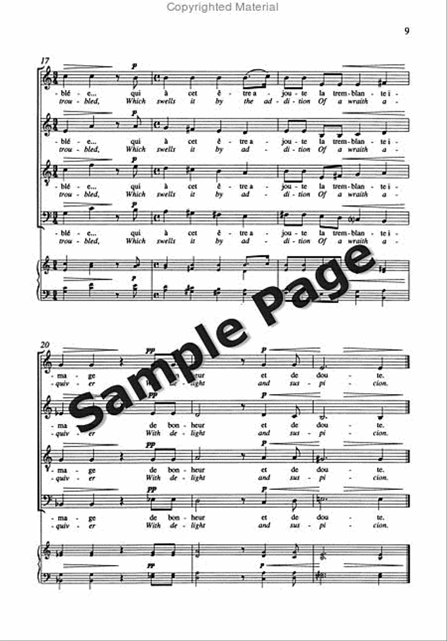 6 Chansons (Complete) 6 Chansons (Complete) 4-Part scores gallery preview page 9