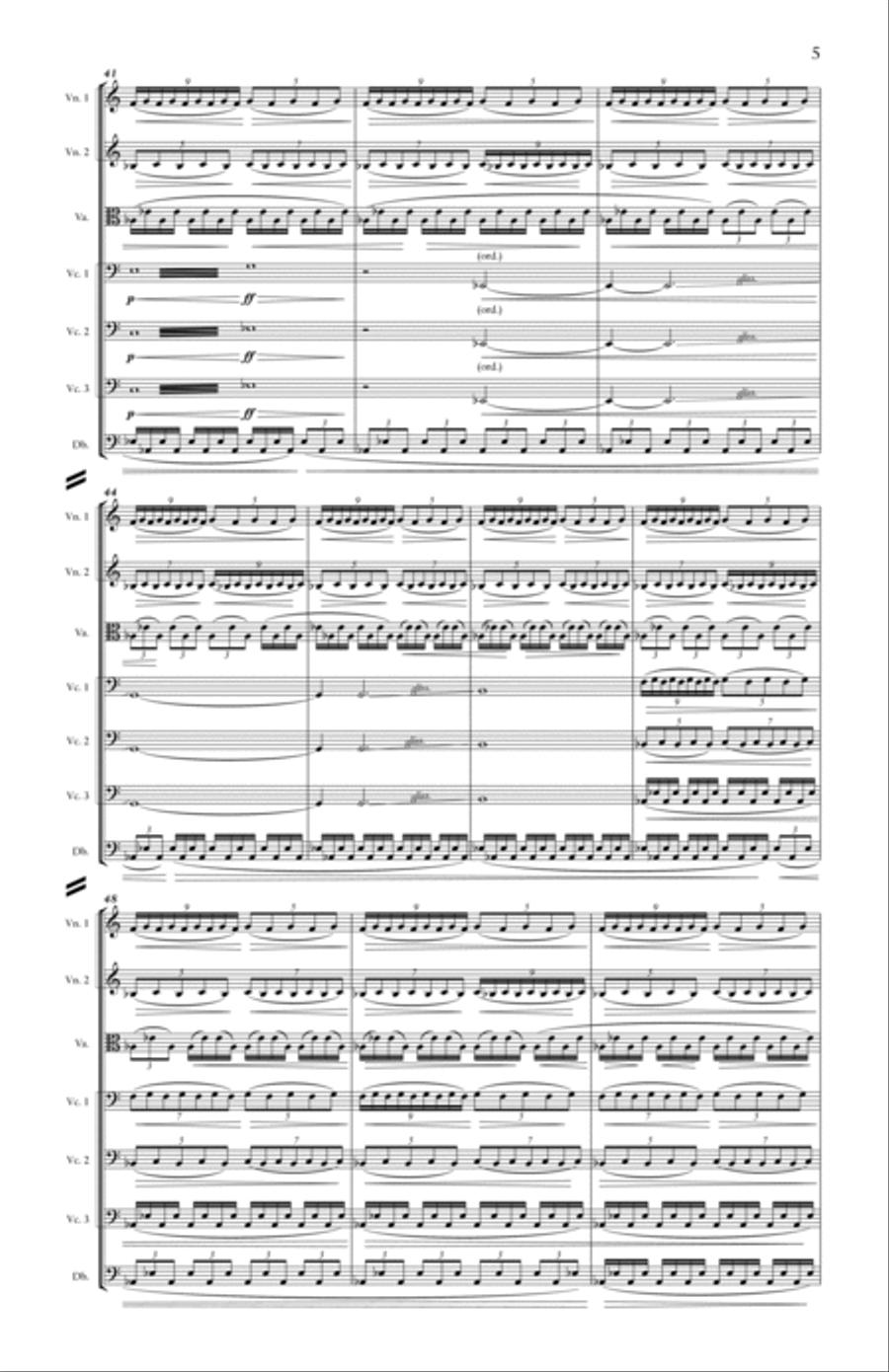 'Re-Creation' String Orchestra scores gallery preview page 5