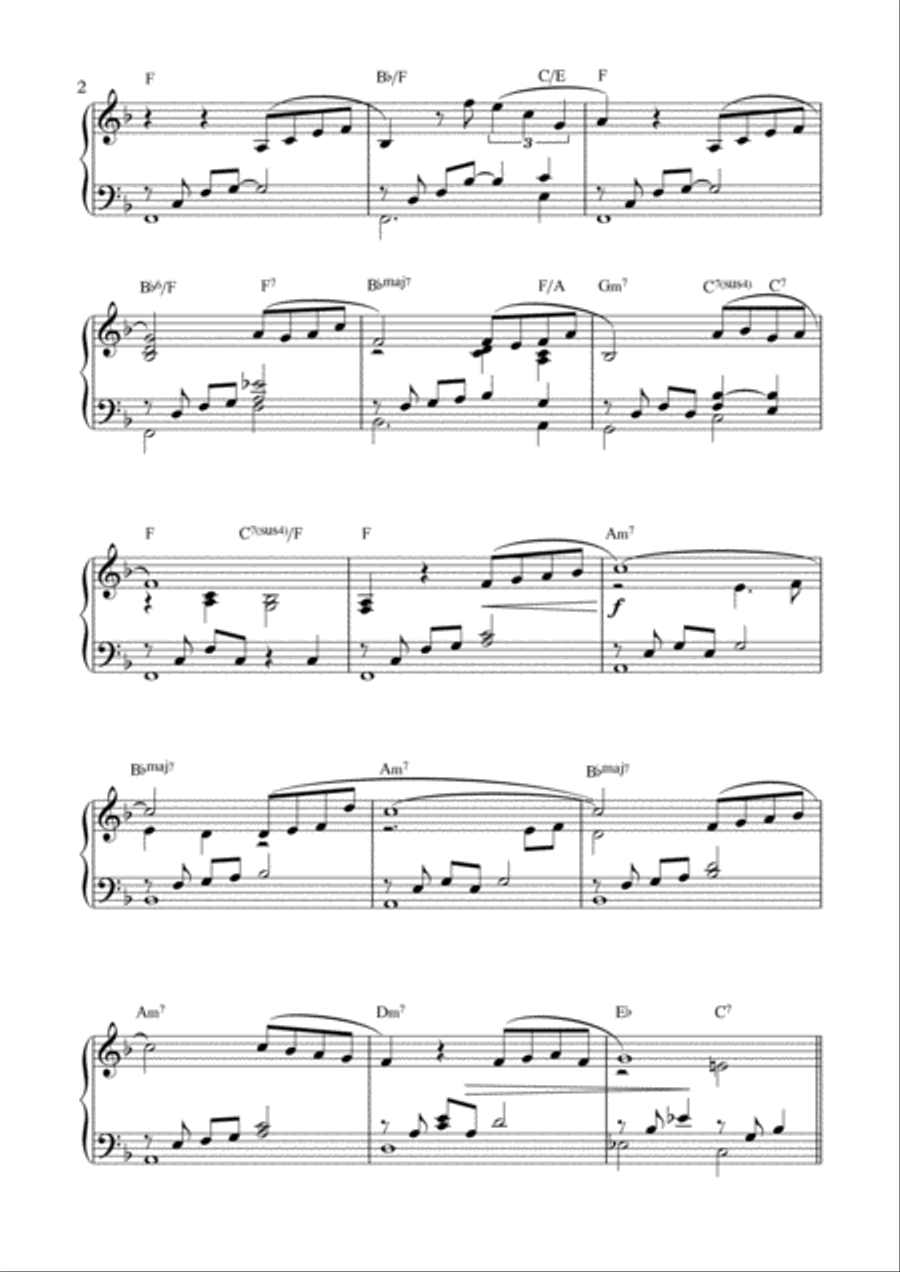 Beauty And The Beast Piano Solo scores gallery preview page 2