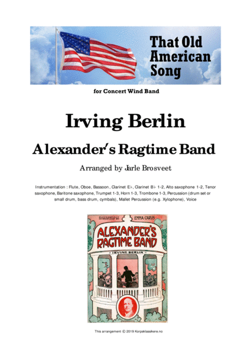 Alexander's Ragtime Band (For Concert Wind Band) image number null