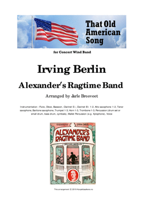 Book cover for Alexander's Ragtime Band (For Concert Wind Band)