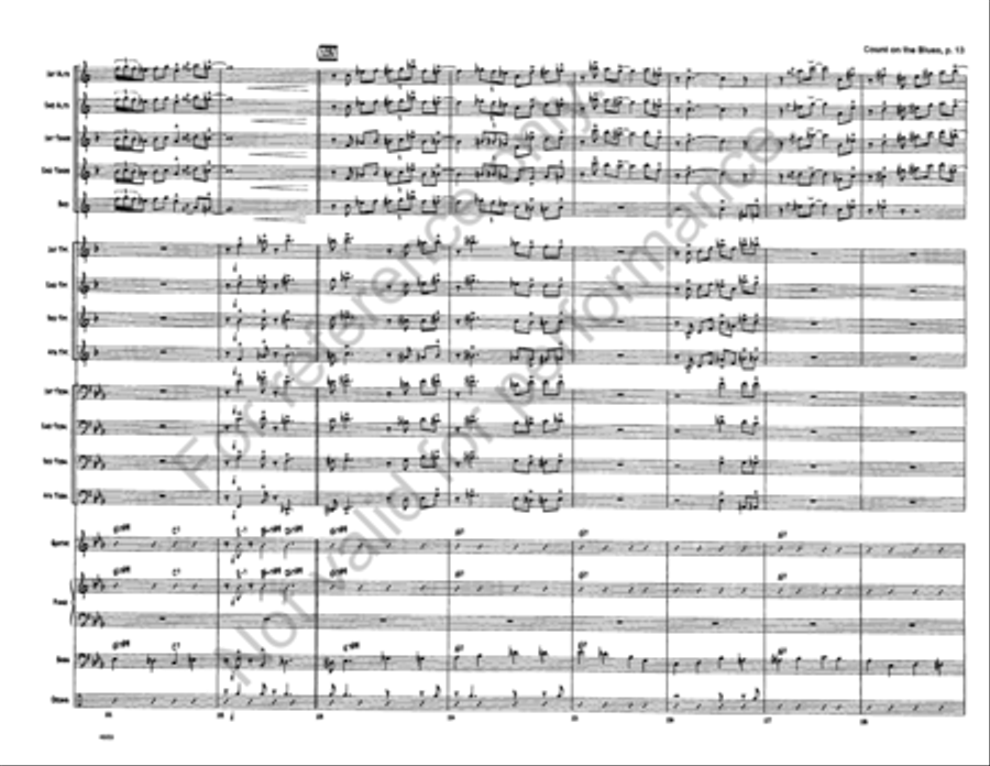 Count on the Blues Jazz Ensemble scores gallery preview page 14