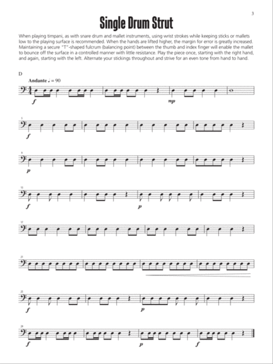 Dynamic Solos for Timpani Small Ensemble scores gallery preview page 3