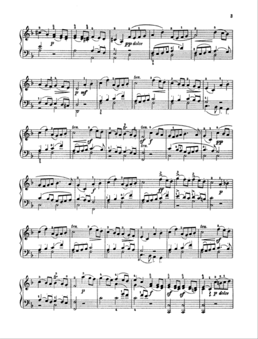 Gavotte D Major / Gavotte Piano Solo scores gallery preview page 2