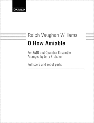 Book cover for O how amiable