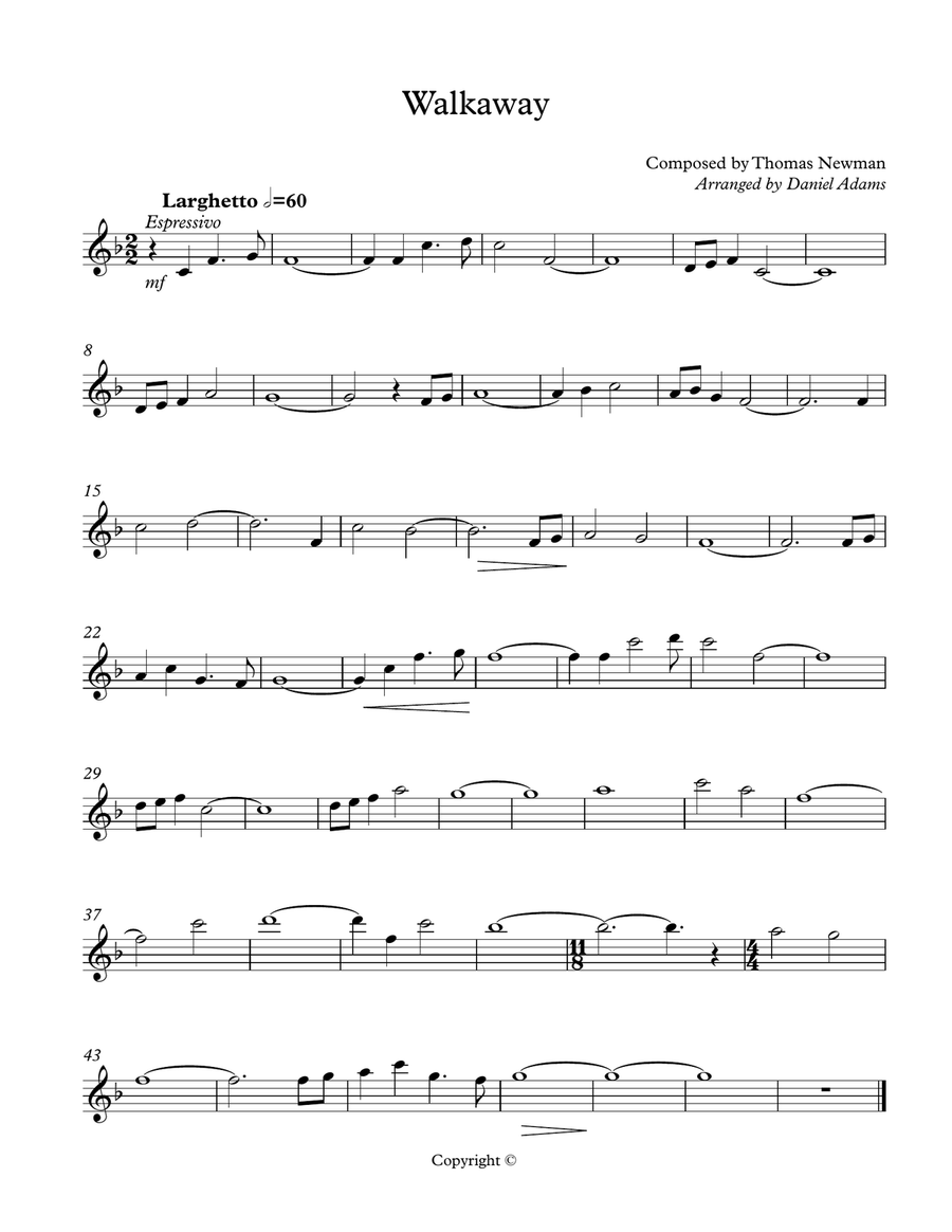 Meet Joe Black Small Ensemble scores gallery preview page 1