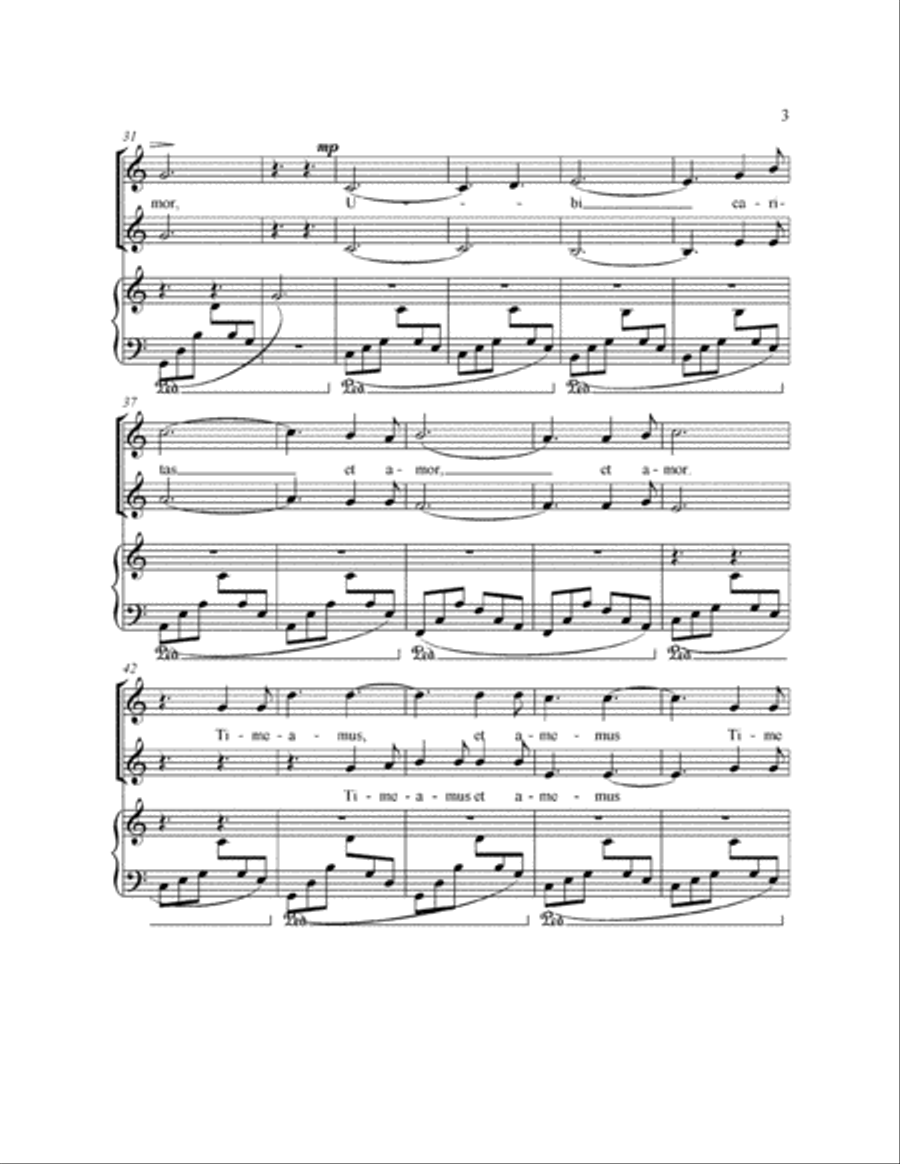 Ubi Caritas SA scores gallery preview page 3