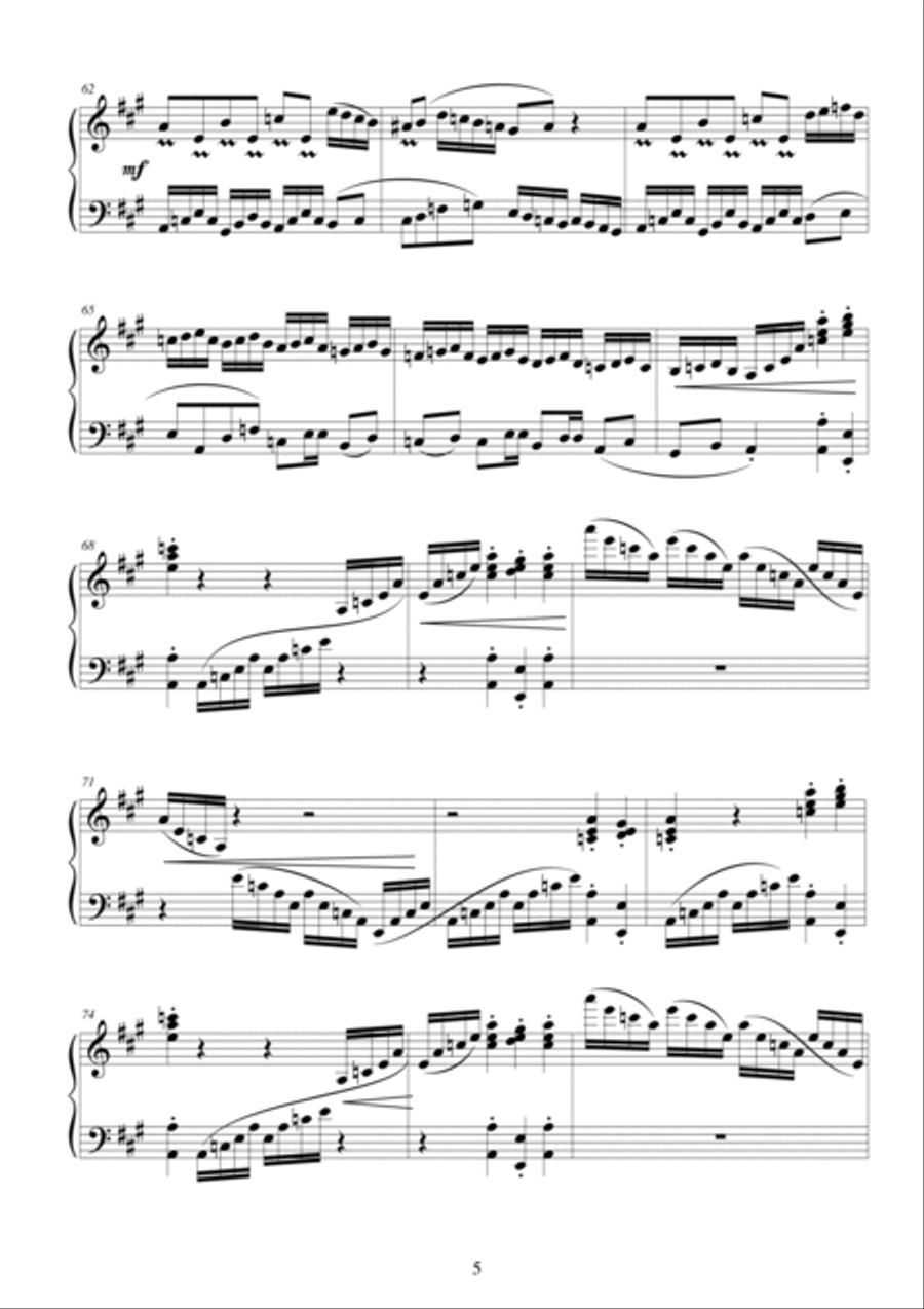 Fun and Romance for piano - CS106 4-Part scores gallery preview page 5