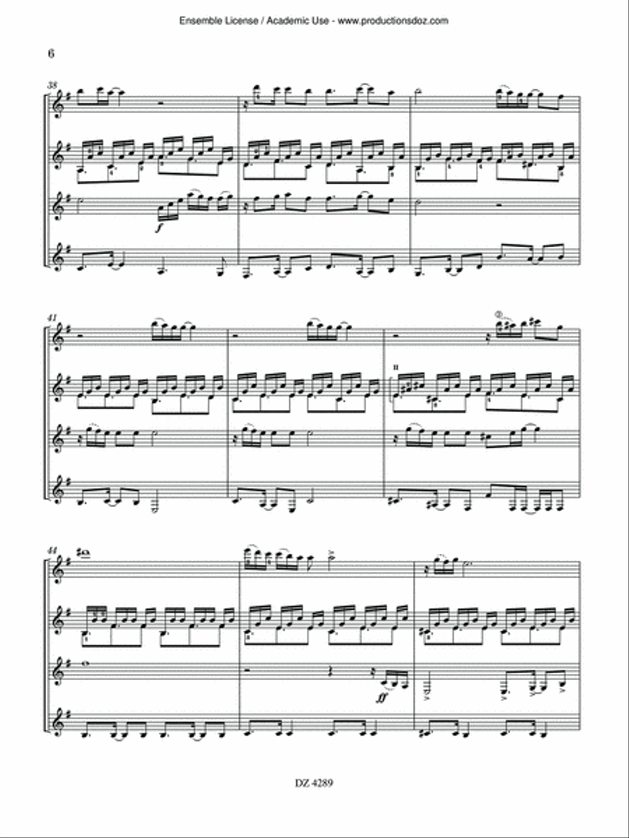 Cubana Guitar Ensemble scores gallery preview page 6