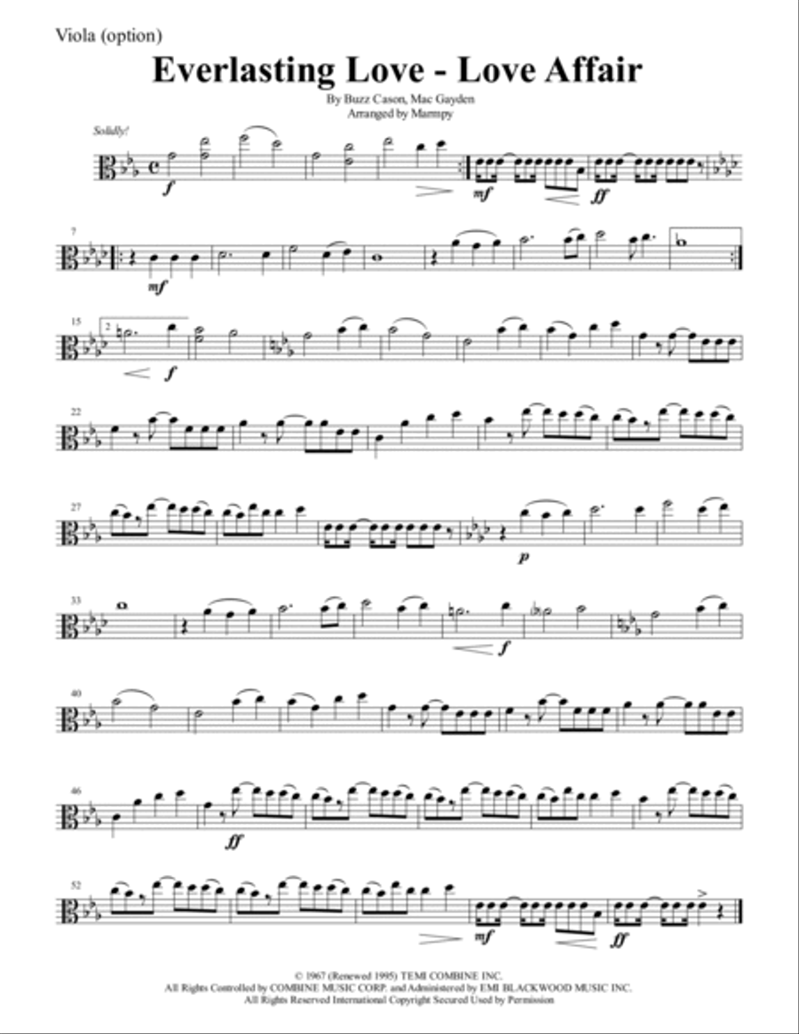 Everlasting Love Everlasting Love String Trio scores gallery preview page 3