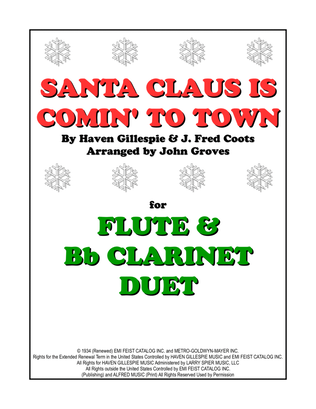 Book cover for Santa Claus Is Comin' To Town