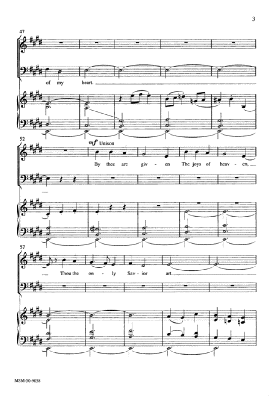 In Thee Is Gladness In Thee Is Gladness 4-Part scores gallery preview page 4