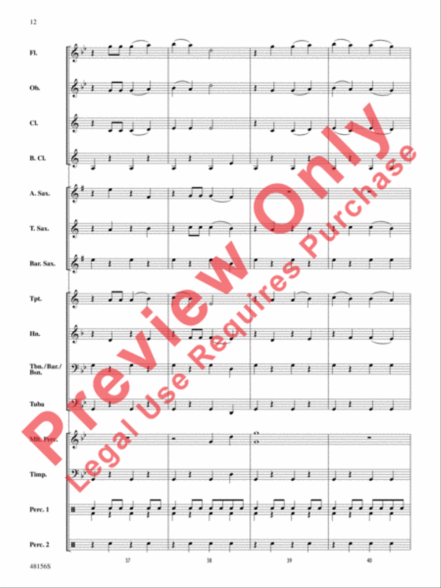 Vulcan's Forge Concert Band scores gallery preview page 13