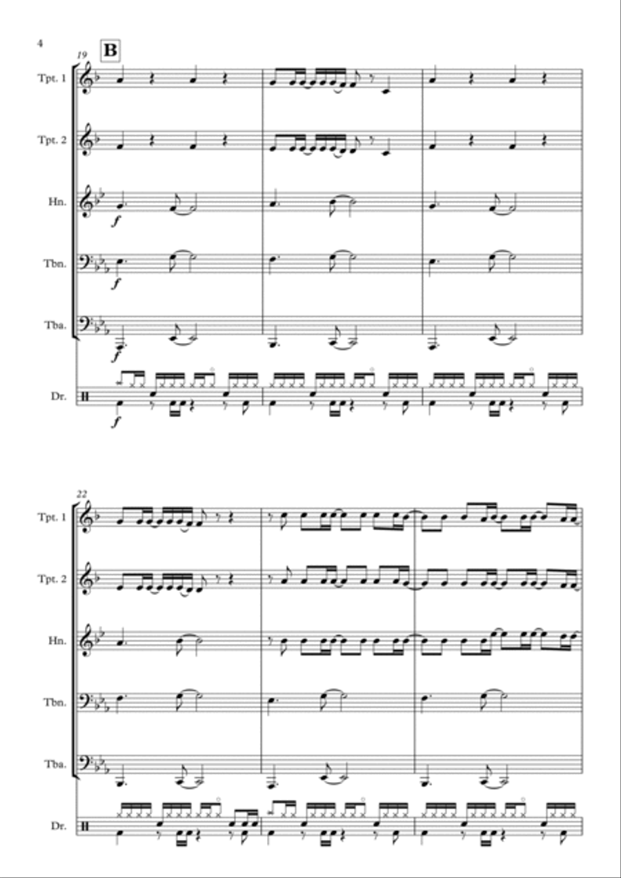 Anti-hero Anti-hero Brass Quintet scores gallery preview page 4