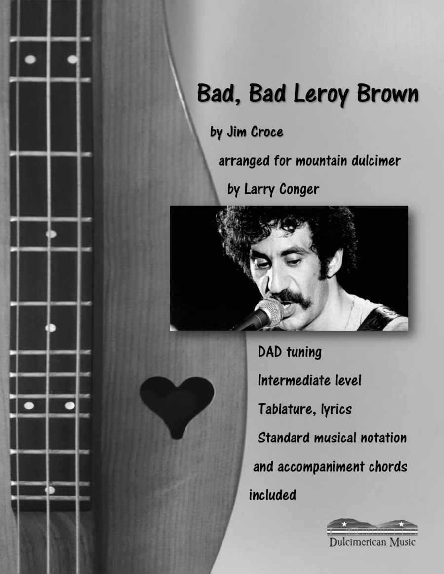 Bad, Bad Leroy Brown Dulcimer scores gallery preview page 1