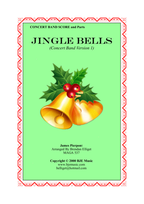 Book cover for Jingle Bells - Concert Band Score and Parts PDF