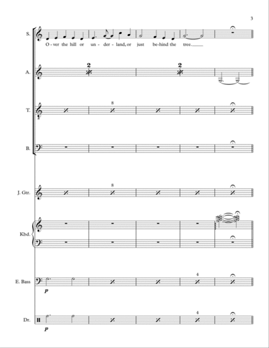 Alice In Wonderland Divisi scores gallery preview page 3