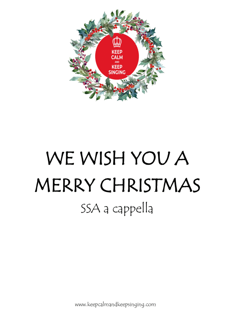 We Wish You a Merry Christmas SSA SSA scores gallery preview page 1