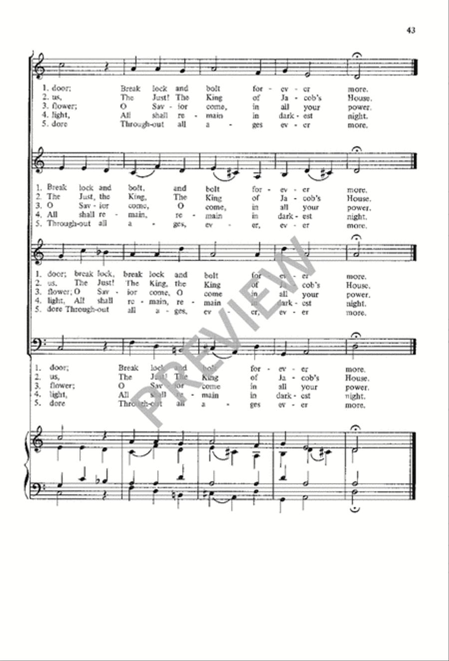 A Choir Book for Advent A Choir Book for Advent 4-Part scores gallery preview page 45