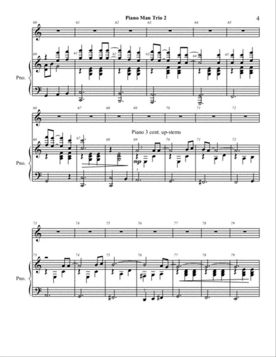 Piano Man Piano scores gallery preview page 5