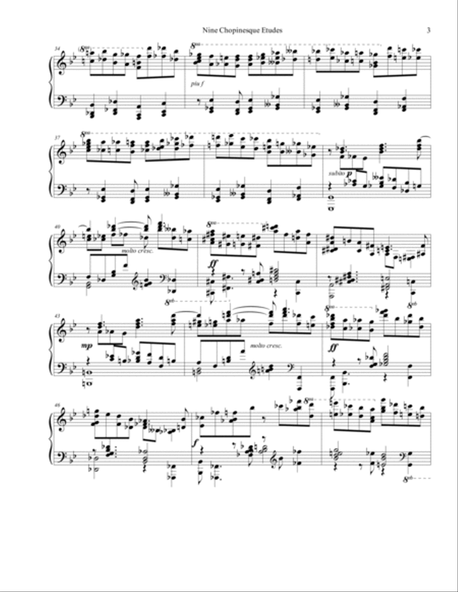 Chopinesque Etude No. 9 in G Minor Piano Method scores gallery preview page 3