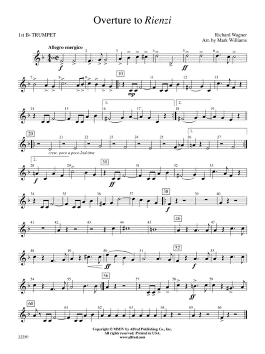 Overture to Rienzi: 1st B-flat Trumpet
