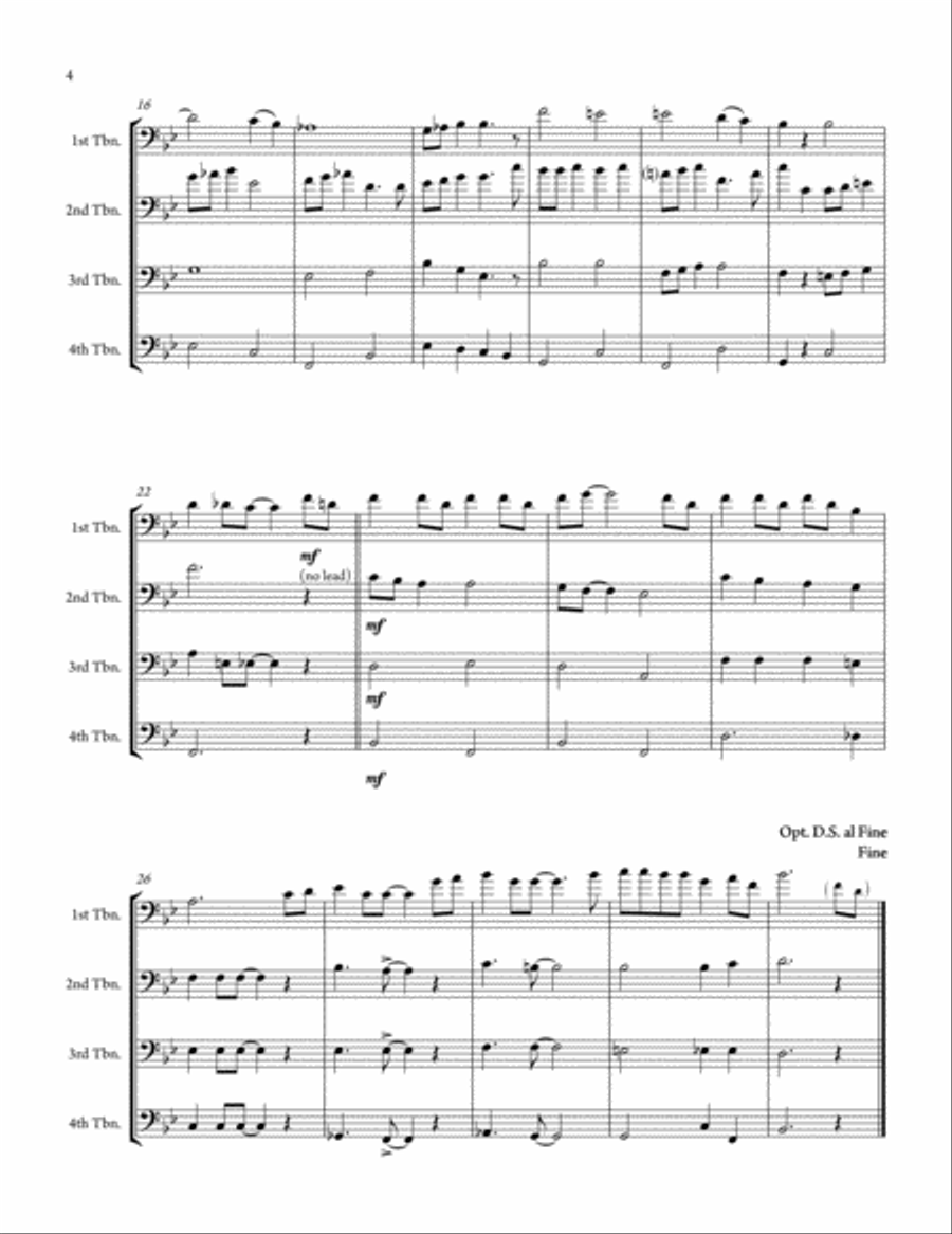 A Marshmallow World Brass Ensemble scores gallery preview page 4