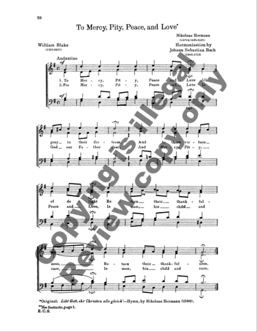 25 Chorales (Book I from 131 Chorales) 4-Part scores gallery preview page 7