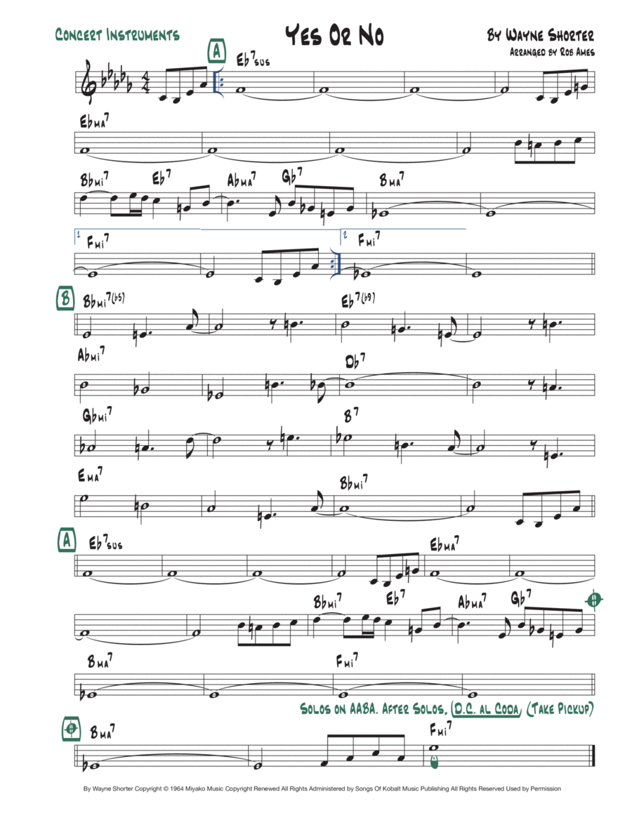Yes Or No Voice scores gallery preview page 1
