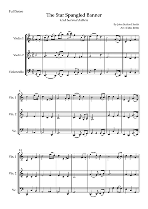 The Star Spangled Banner (USA National Anthem) for String Trio