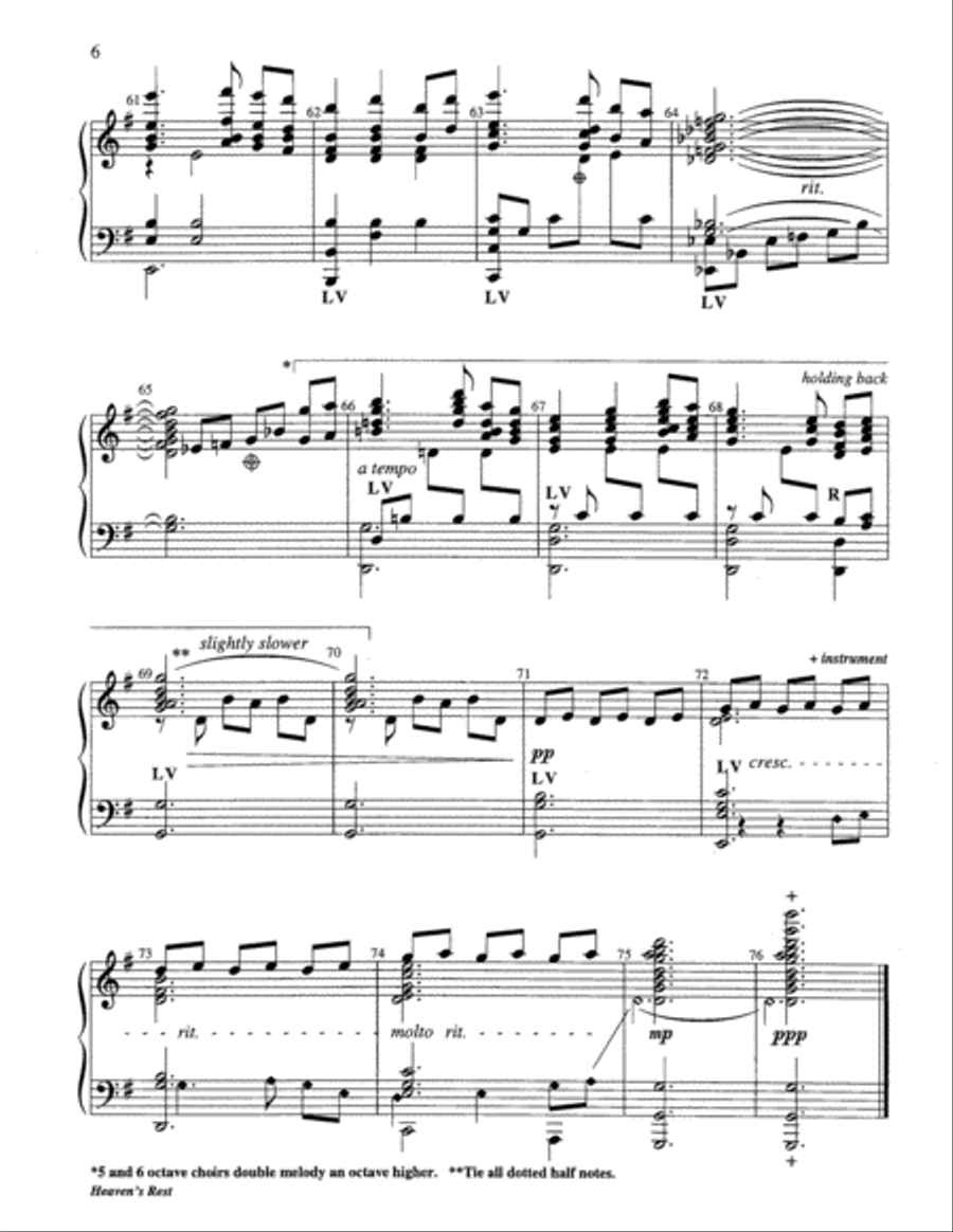 Heaven's Rest 5-Octaves scores gallery preview page 12