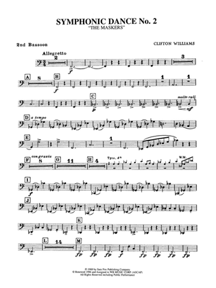 Symphonic Dance No. 2: 2nd Bassoon