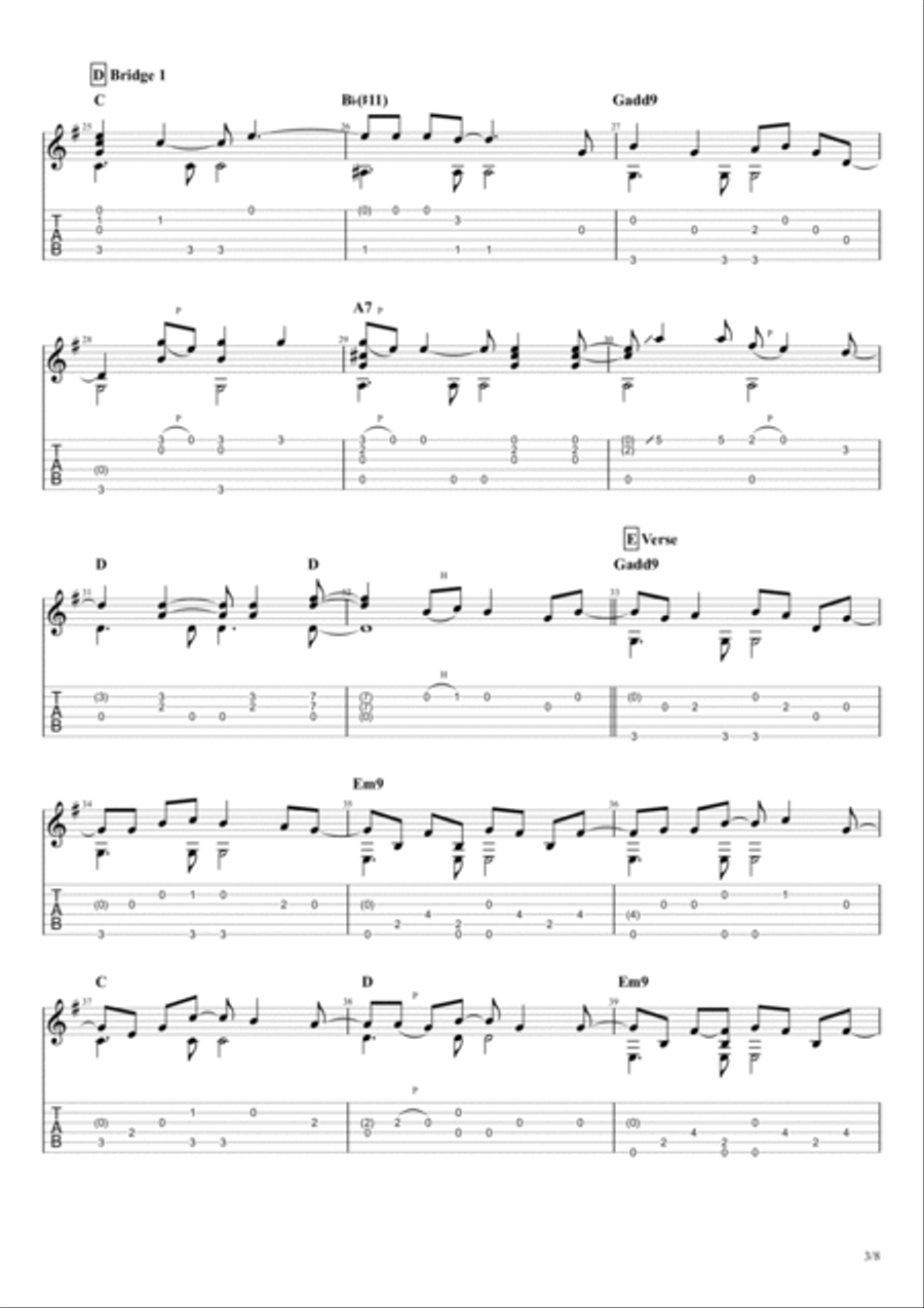Every Breath You Take Electric Guitar scores gallery preview page 4