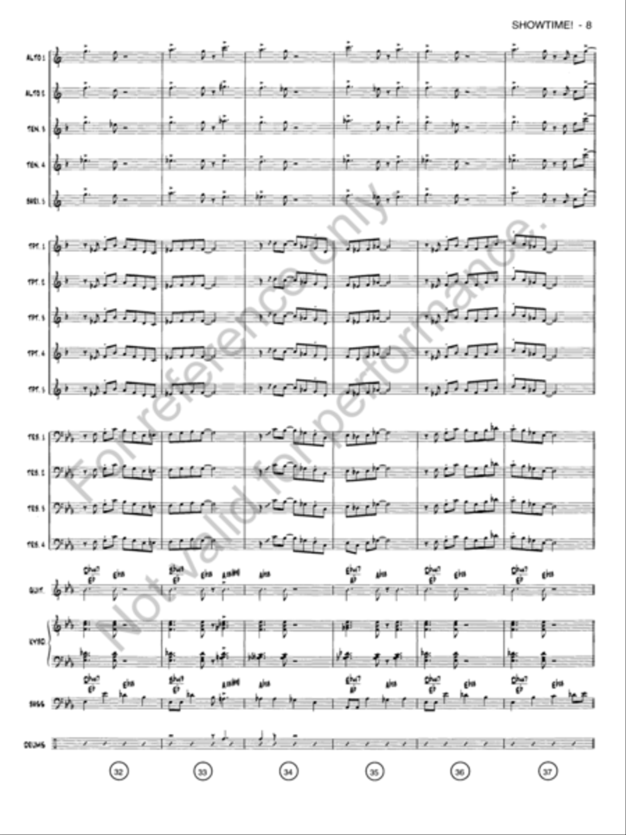 Showtime! Jazz Ensemble scores gallery preview page 7