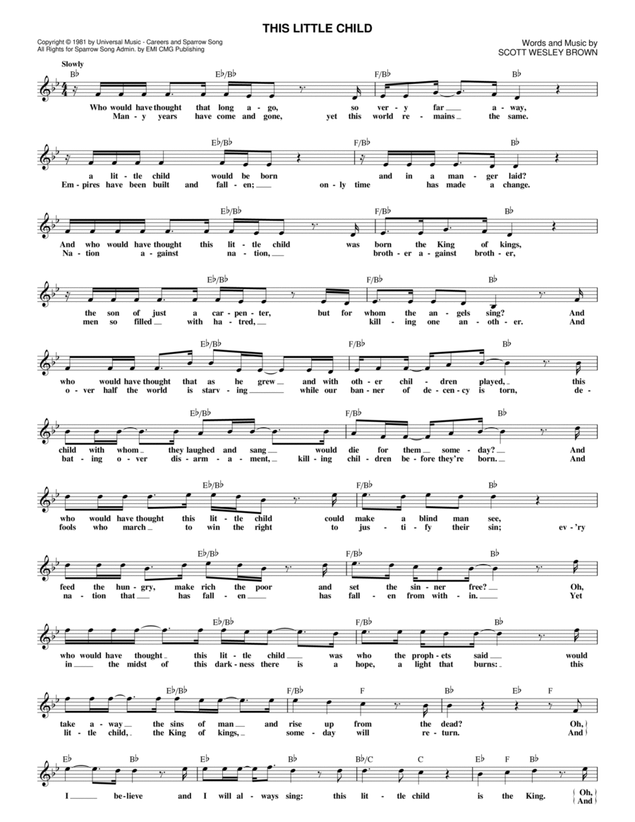 This Little Child This Little Child Piano Solo scores gallery preview page 1