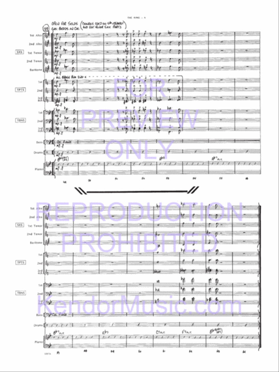 Ring, The Jazz Ensemble scores gallery preview page 5