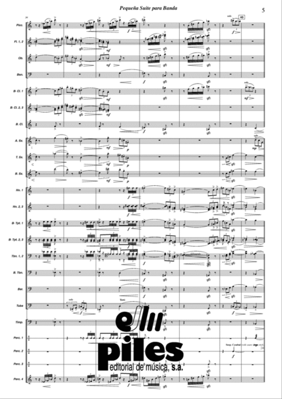 Pequena Suite para Banda Pequena Suite para Banda Concert Band scores gallery preview page 6