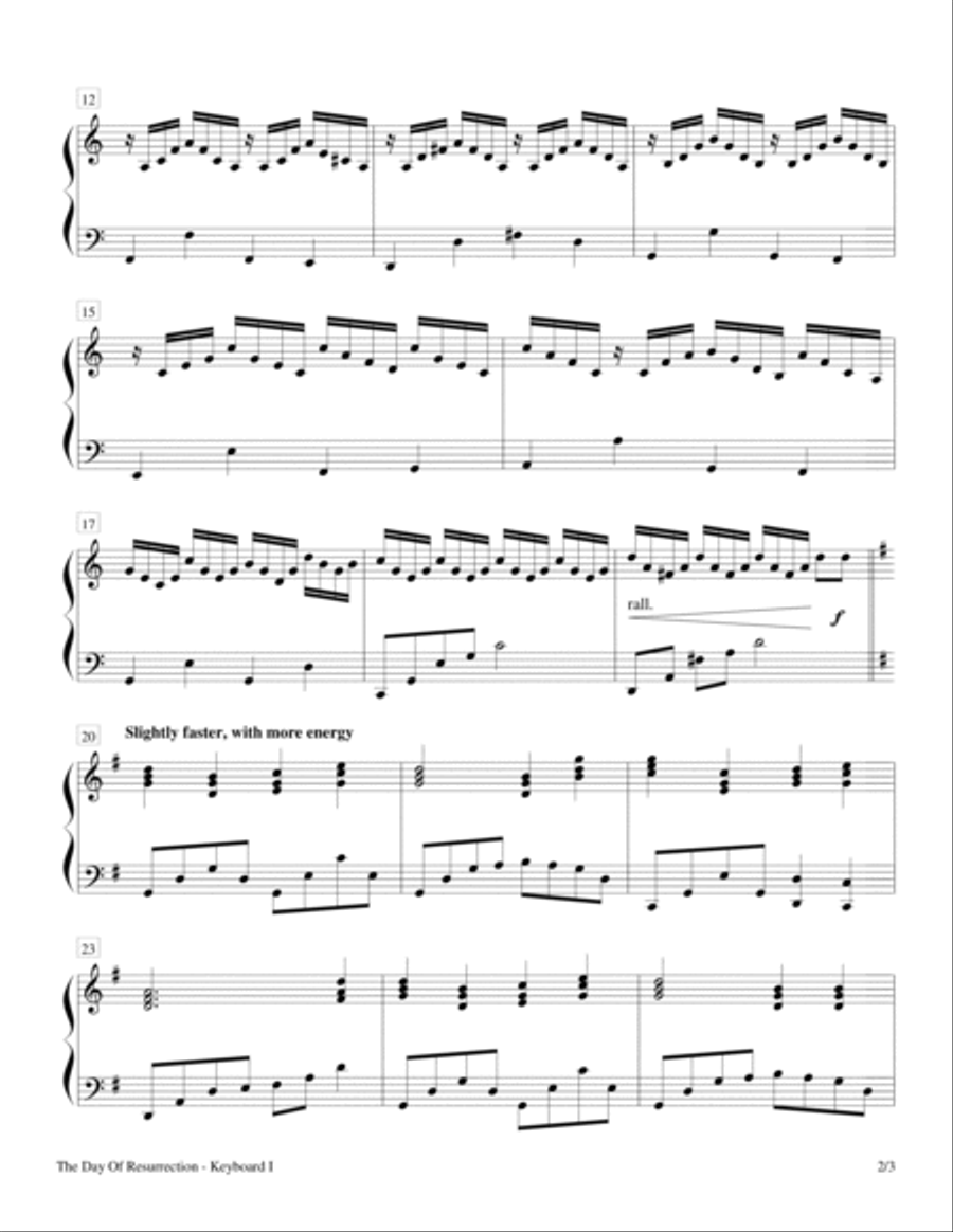 The Day Of Resurrection (2 Pianos, 4 Hands) 2 Pianos, 4-Hands scores gallery preview page 2
