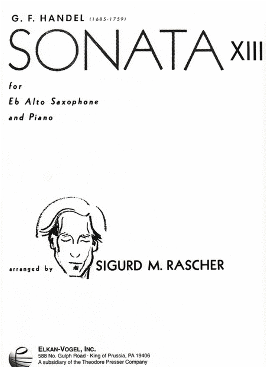 Sonata XIII Chamber Music scores gallery preview page 1