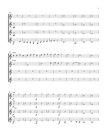 Pavana 3 (Guitar Quartet) - Score and Parts image number null