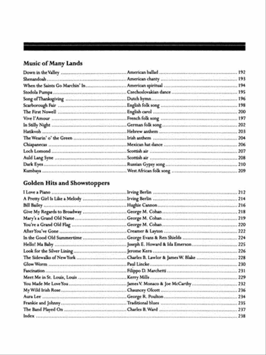 The Library of Easy Piano Favorites Easy Piano scores gallery preview page 5