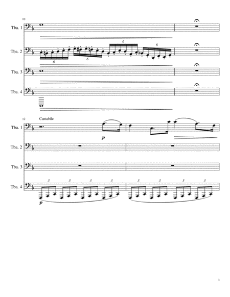 Giuseppe Verdi - Va, Pensiero (Chorus of the Hebrew Slaves) from Nabucco for Tuba Quartet image number null