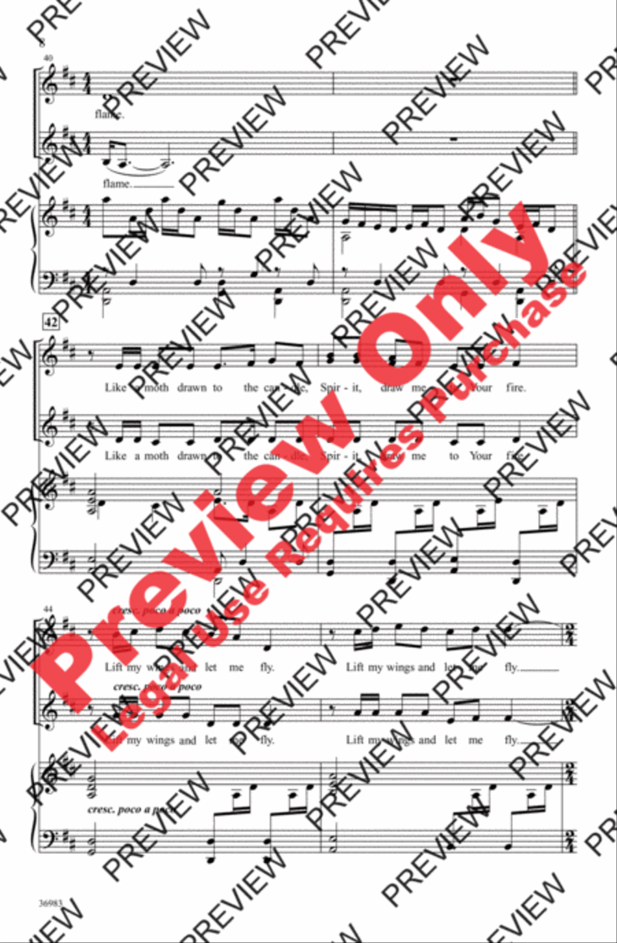 The Flame Women's Choir scores gallery preview page 8