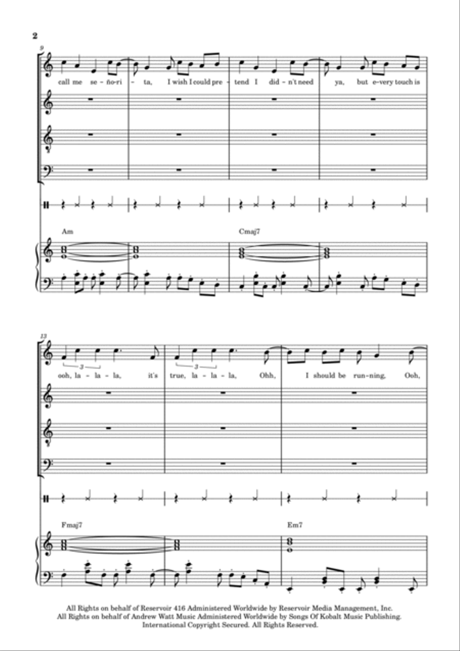Senorita 4-Part scores gallery preview page 2