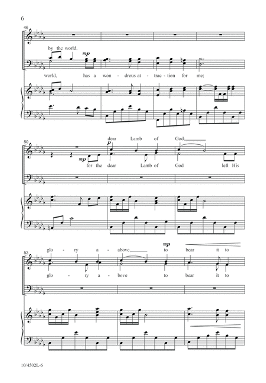 The Old Rugged Cross The Old Rugged Cross 4-Part scores gallery preview page 7