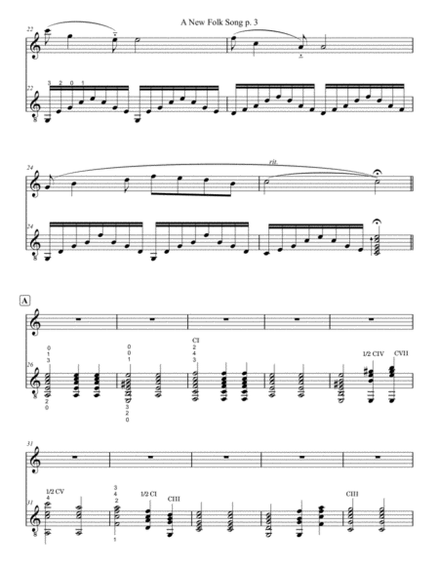 A New Folk Song for Flute (C instrument) and Guitar image number null