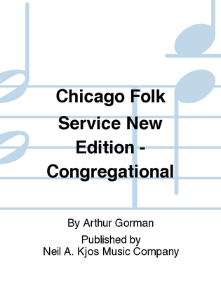 Book cover for Chicago Folk Service New Edition - Congregational