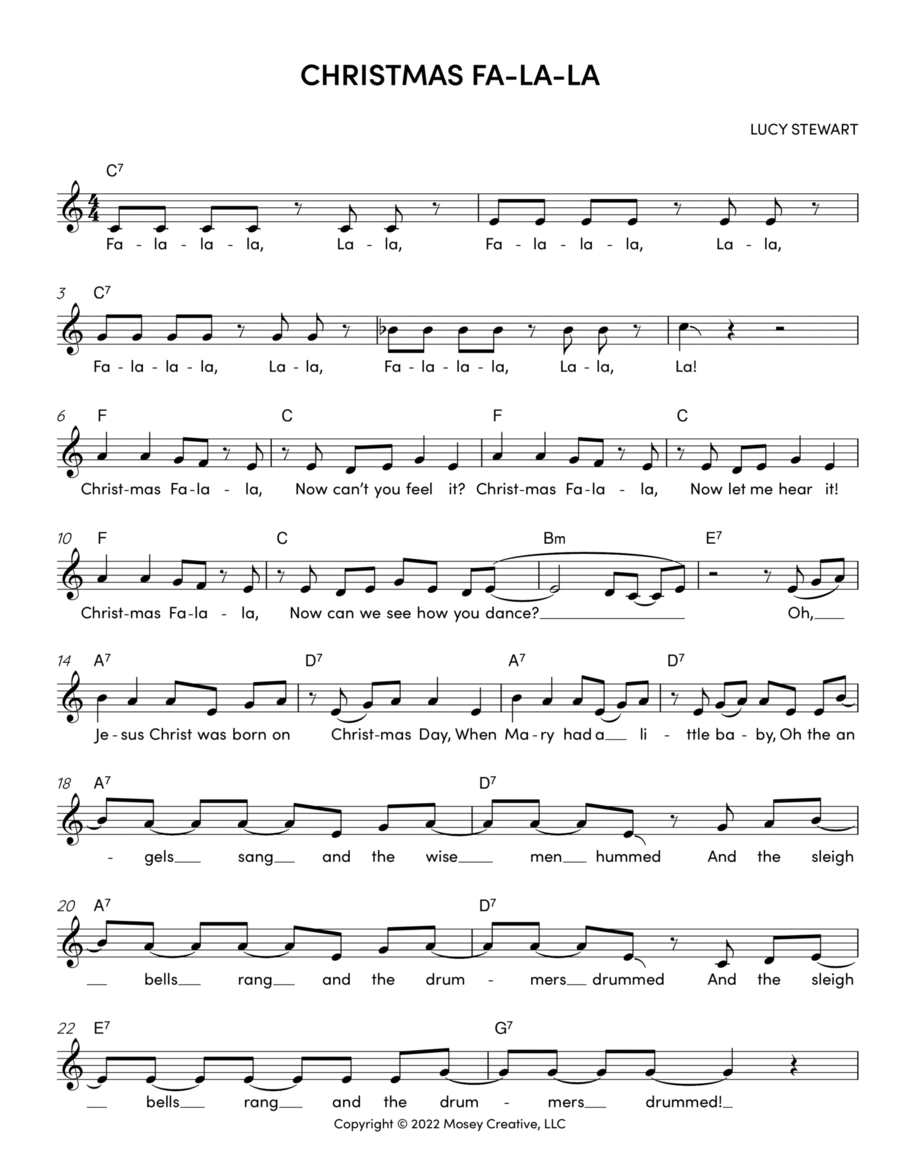 Fa la la la la deals song
