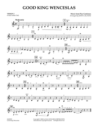 Good King Wenceslas - Violin 3 (Viola T.C.)