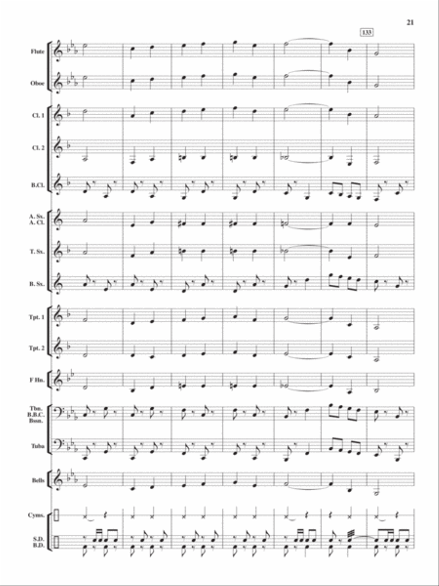 Heroes On Parade Concert Band scores gallery preview page 20